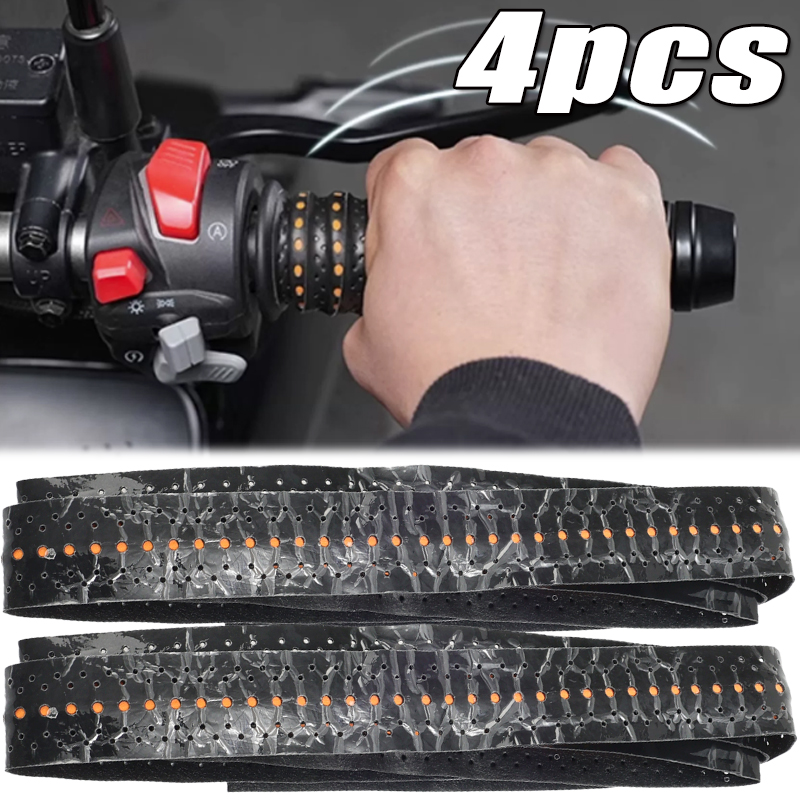 Bike Handlebar Tape - Fita antiderrapante para motocicleta, 2/4 peças,