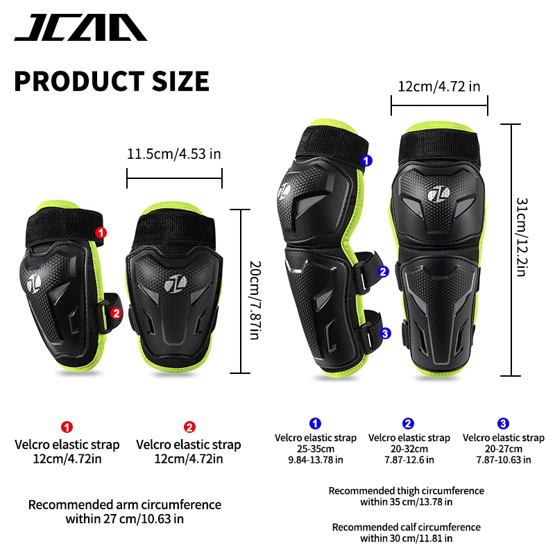 Protetores de Joelho e Cotovel - Youth Cycling Gear avaliação e preço