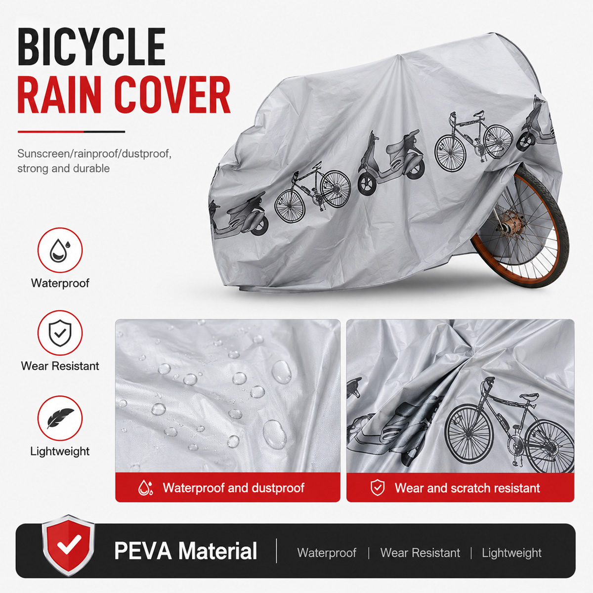 Capa de Chuva Universal para B - Cycling Gear For Rain avaliação e preço