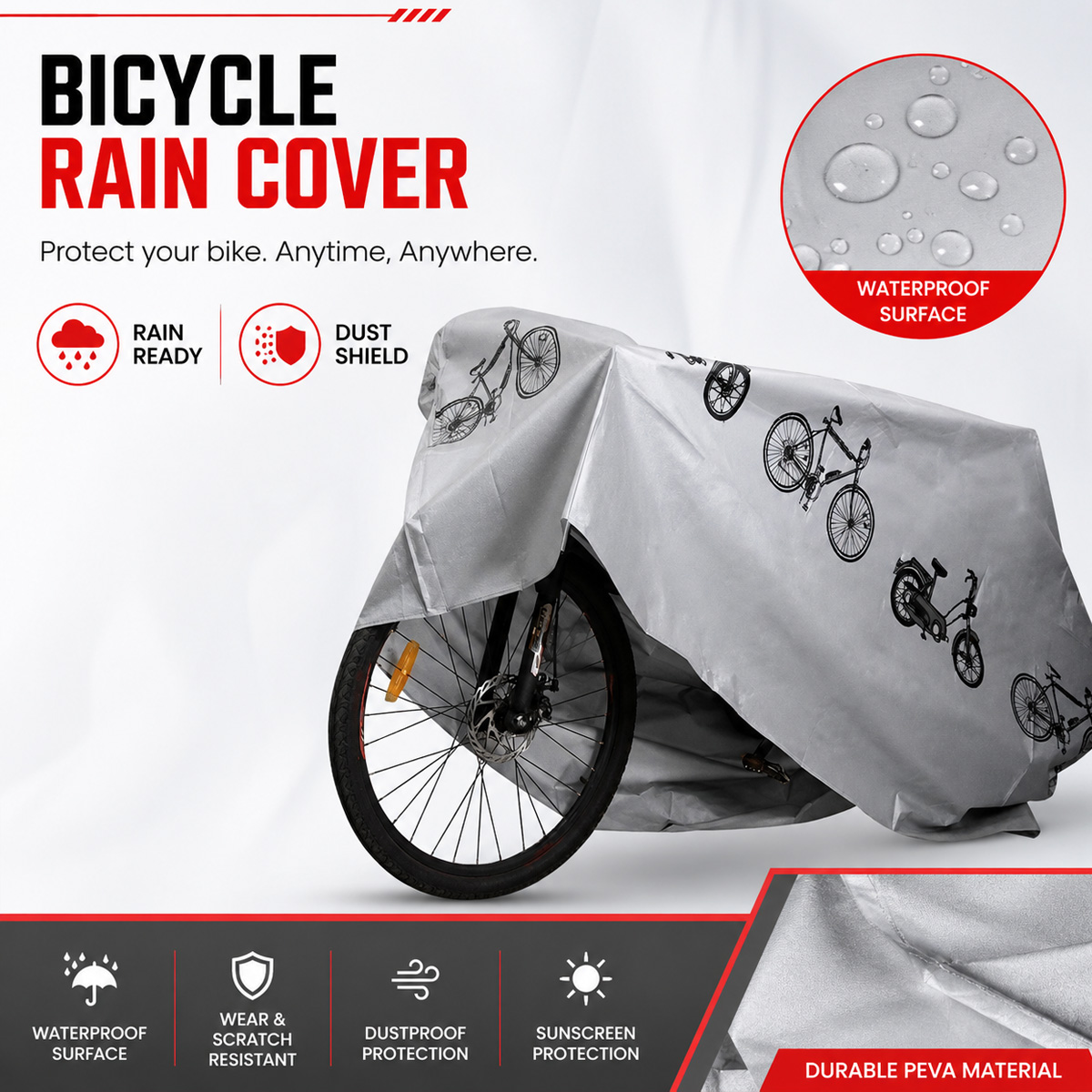 Capa de Chuva Universal para B - Cycling Gear For Rain avaliação e preço