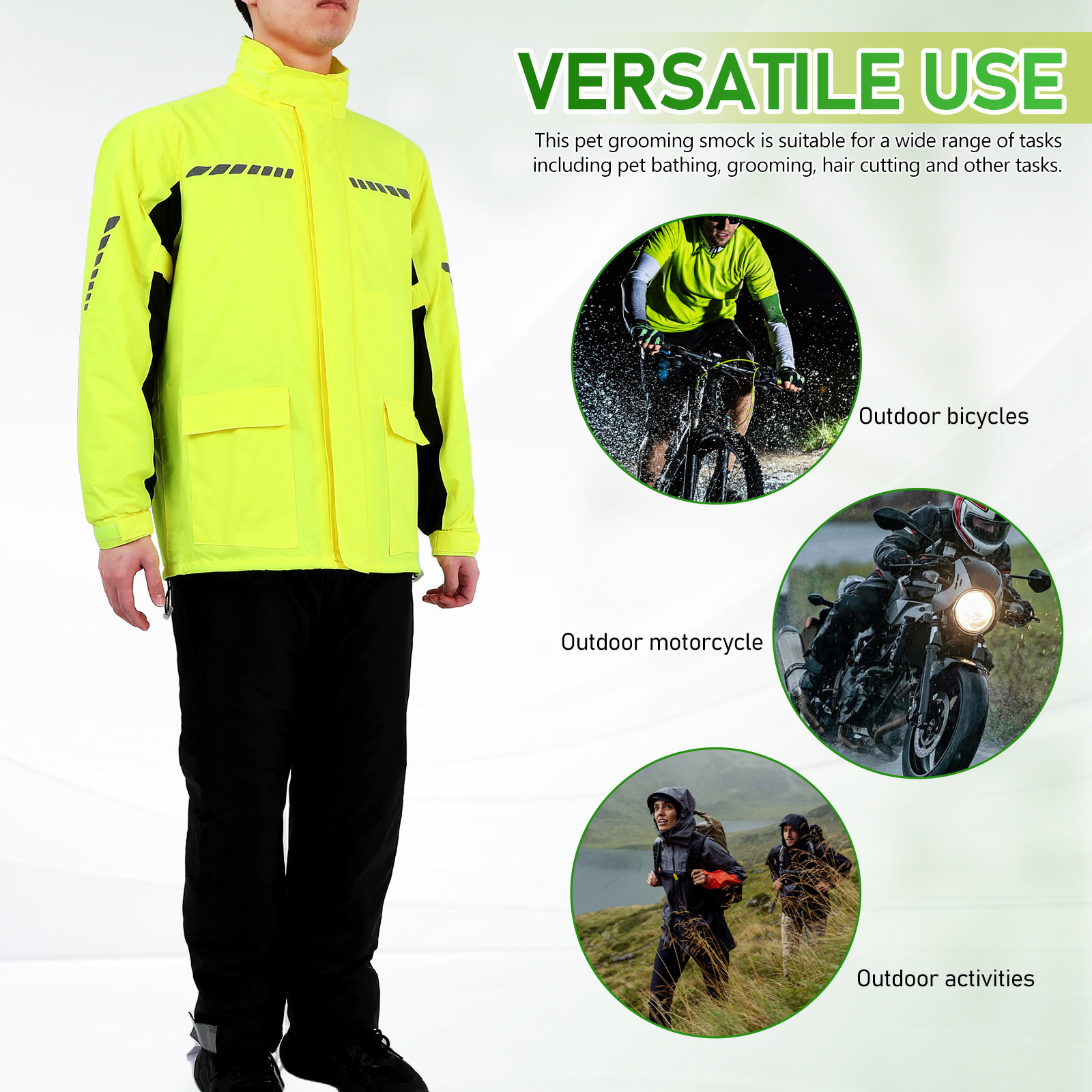 Conjunto de Roupa de Chuva par - Cycling Gear For Rain avaliação e preço