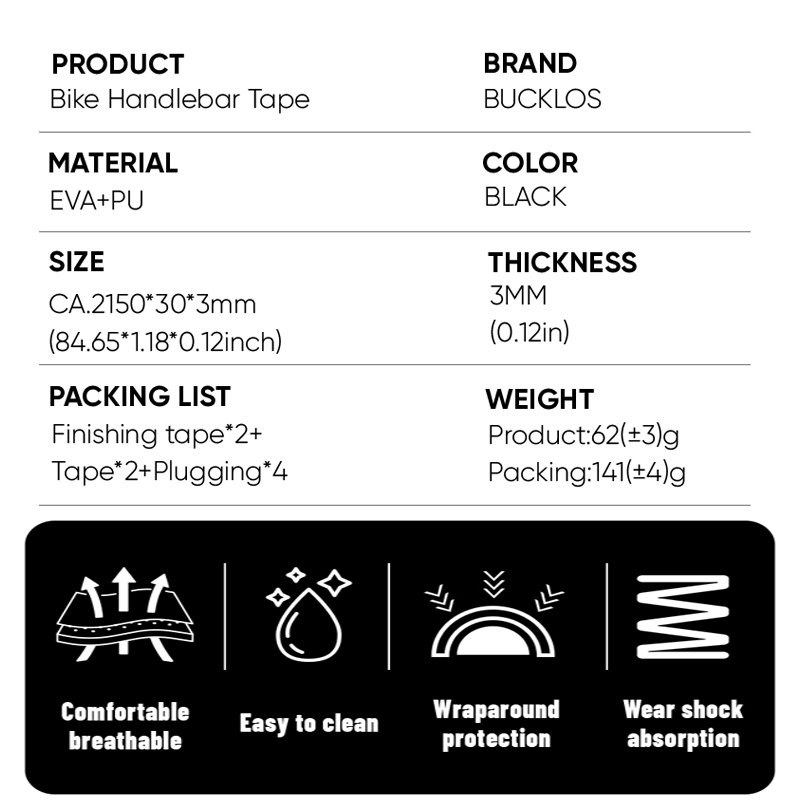 Bucklos fitas de bicicleta de  - Bike Handlebar Tape avaliação e preço